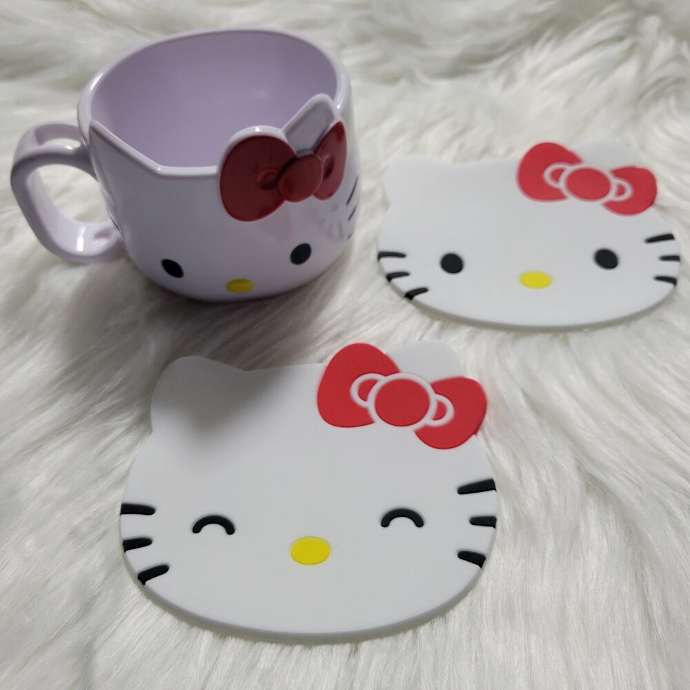 Hello Kitty Cup & Coaster Set - Picture 2 of 9